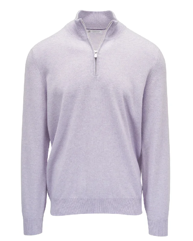 Deal of the Day Lavender Quarter Zip Sweater
