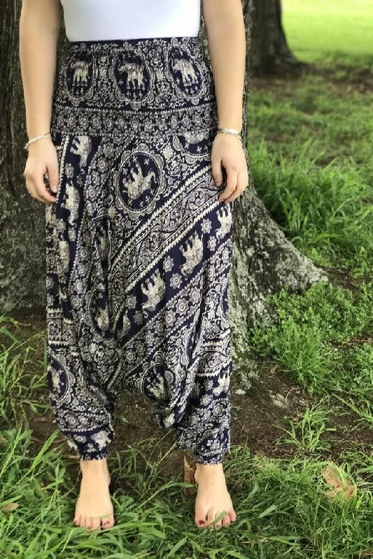 Hurry In Elephant Paisley Harem Pants