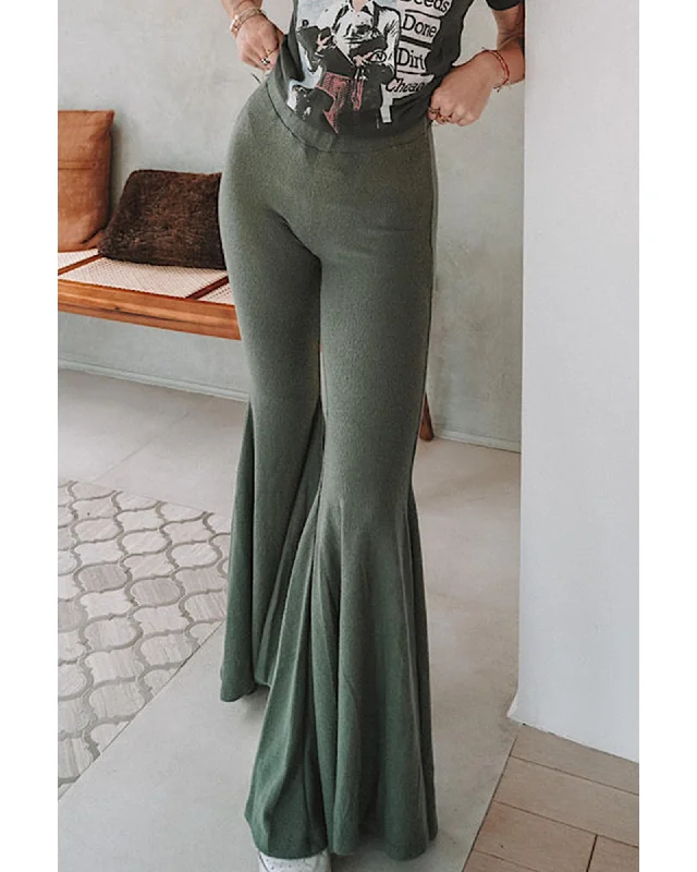 Super Bargain Azura Exchange High Waist Fit and Flare Pants - S