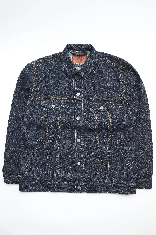 Unbeatable Prices Pure Blue Japan 6118-ID Men's Woven Sashiko Type3 Jacket - Indigo x Indigo Unbeatable Prices Pure Blue Japan 6118-ID Men's Woven Sashiko Type3 Jacket - Indigo x Indigo