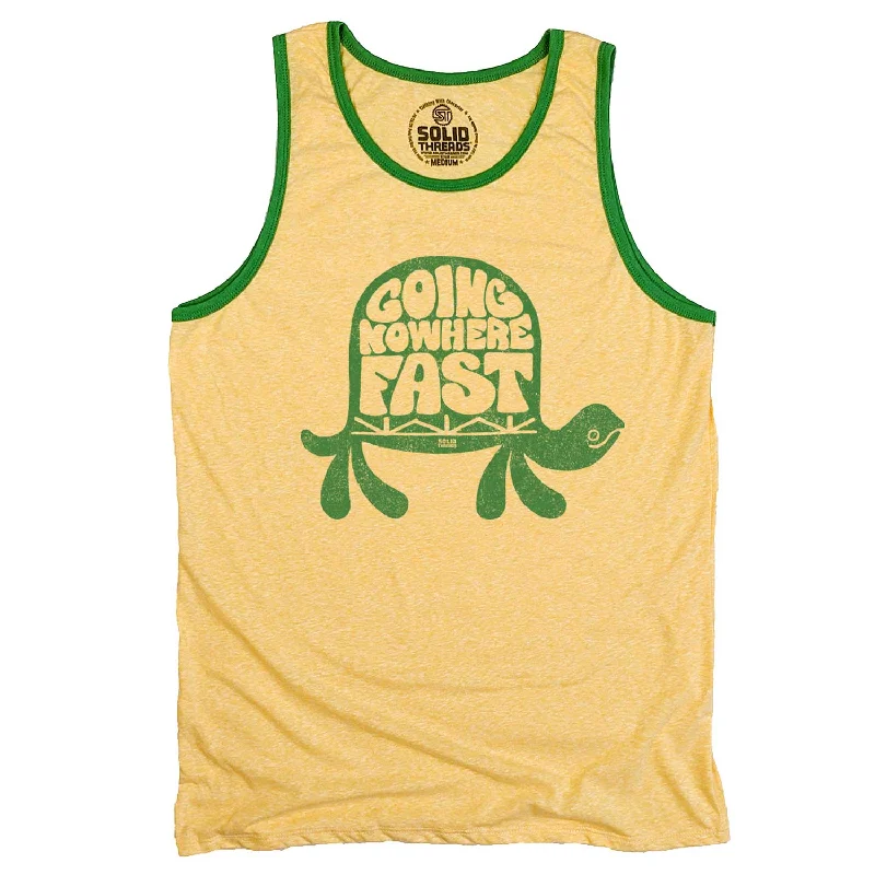 Super Bargain Going Nowhere Fast Ringer Tank Top