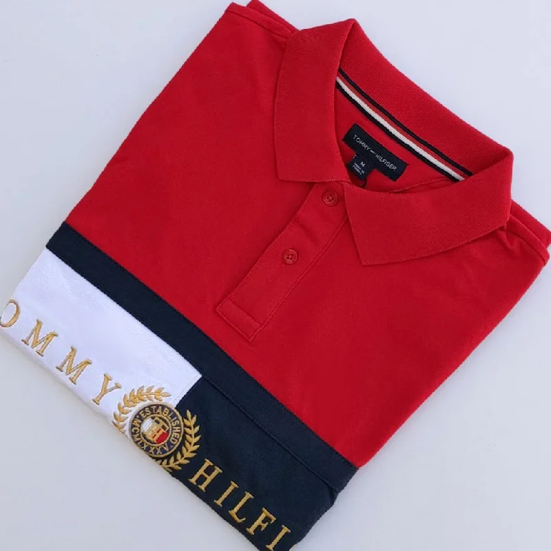 Today’s Special TM - Men 'Red' Iconic Chest Flag Polo TM898