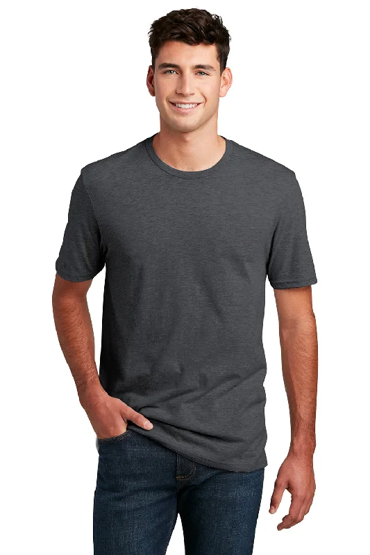 Mega Sale District Mens Perfect Blend Short Sleeve Crewneck T-Shirt - Heather Charcoal Grey