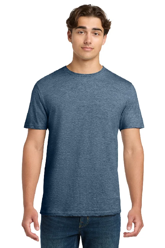 Lowest Rates Gildan Mens Softstyle Short Sleeve Crewneck T-Shirt - Heather Indigo Blue