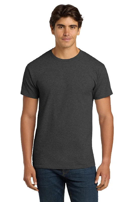 Referral Discount Hanes Mens ComfortSoft Short Sleeve Crewneck T-Shirt - Heather Charcoal Grey