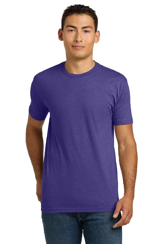 Major Savings Next Level Mens CVC Jersey Short Sleeve Crewneck T-Shirt - Purple Rush