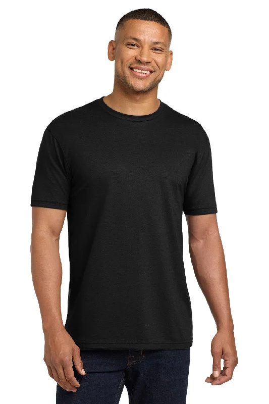 Low Prices Next Level Mens Sueded Jersey Short Sleeve Crewneck T-Shirt - Black
