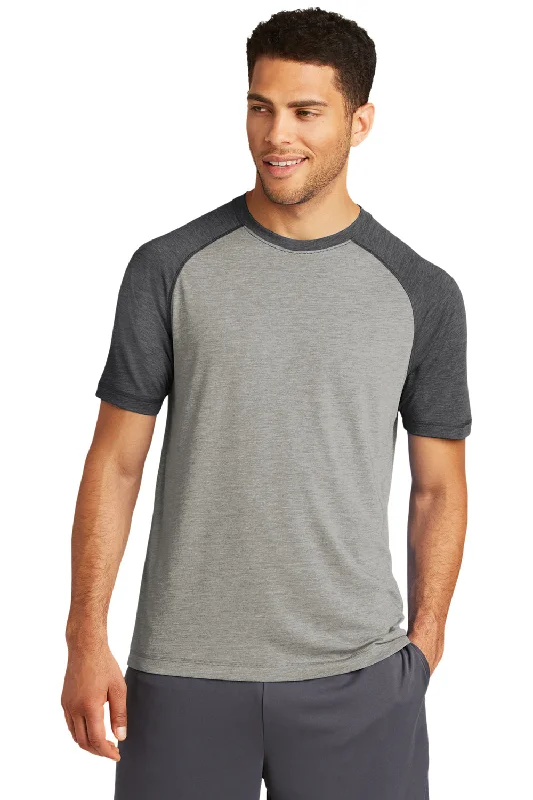 Sale Event Sport-Tek Mens Moisture Wicking Short Sleeve Crewneck T-Shirt - Heather Light Grey/Heather Dark Grey Sale Event Sport-Tek Mens Moisture Wicking Short Sleeve Crewneck T-Shirt - Heather Light Grey/Heather Dark Grey