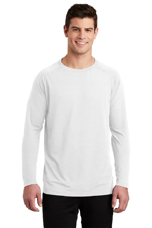 Unbeatable Prices Sport-Tek Mens Ultimate Performance Moisture Wicking Long Sleeve Crewneck T-Shirt - White Unbeatable Prices Sport-Tek Mens Ultimate Performance Moisture Wicking Long Sleeve Crewneck T-Shirt - White